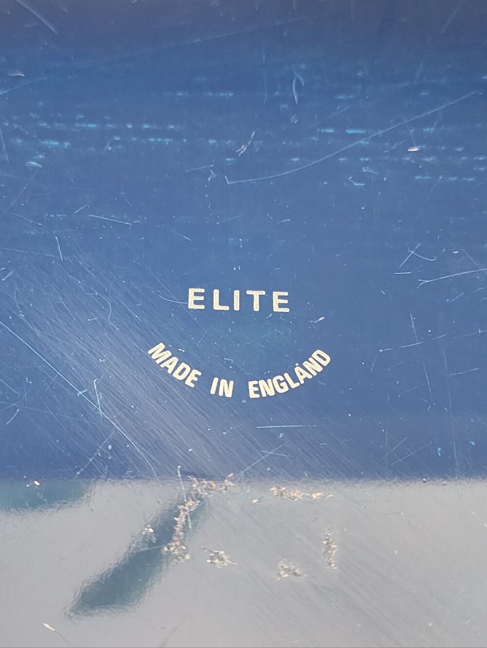Vtg Elite England Tray Blue White Birds Novelty Print Metal 10" HTF Pattern - Picture 5 of 9